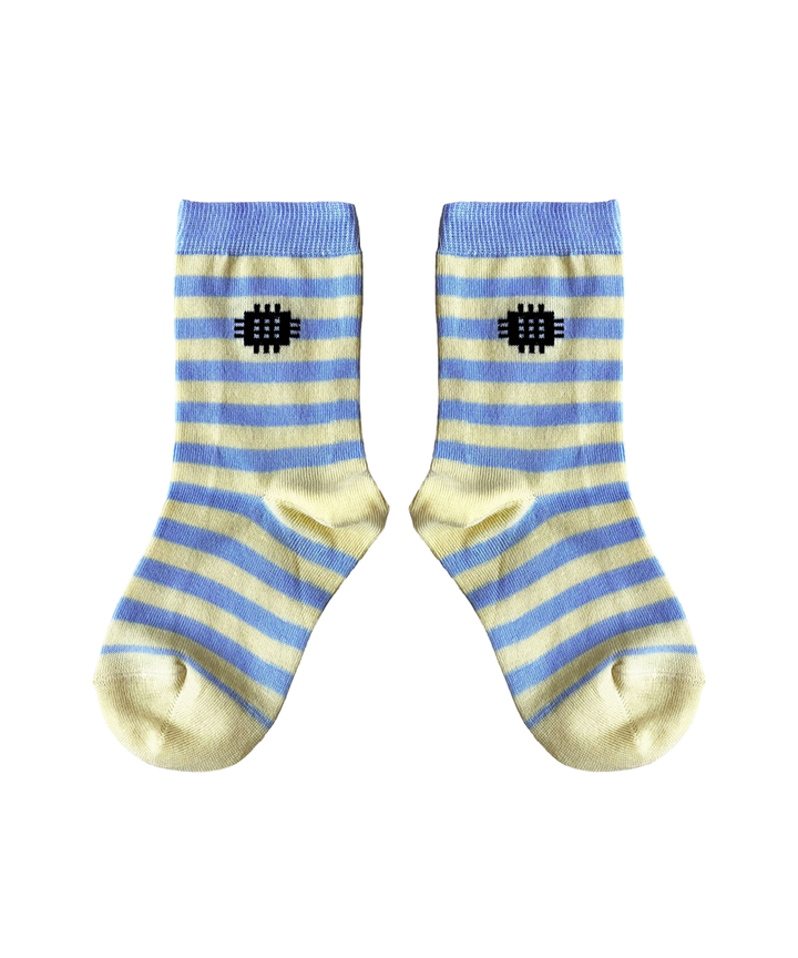 Barri Socks - Chambray Blue/Yuzu