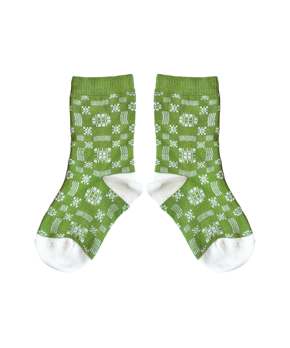 Brithlen Socks - Fern/Sand