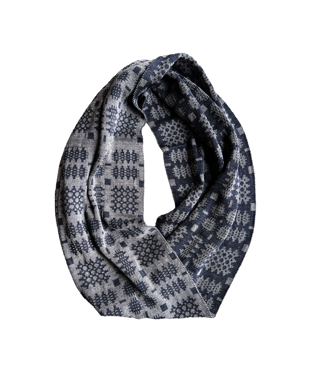 Carthen Mawr Loop Scarf - Squirrel / Anthracite