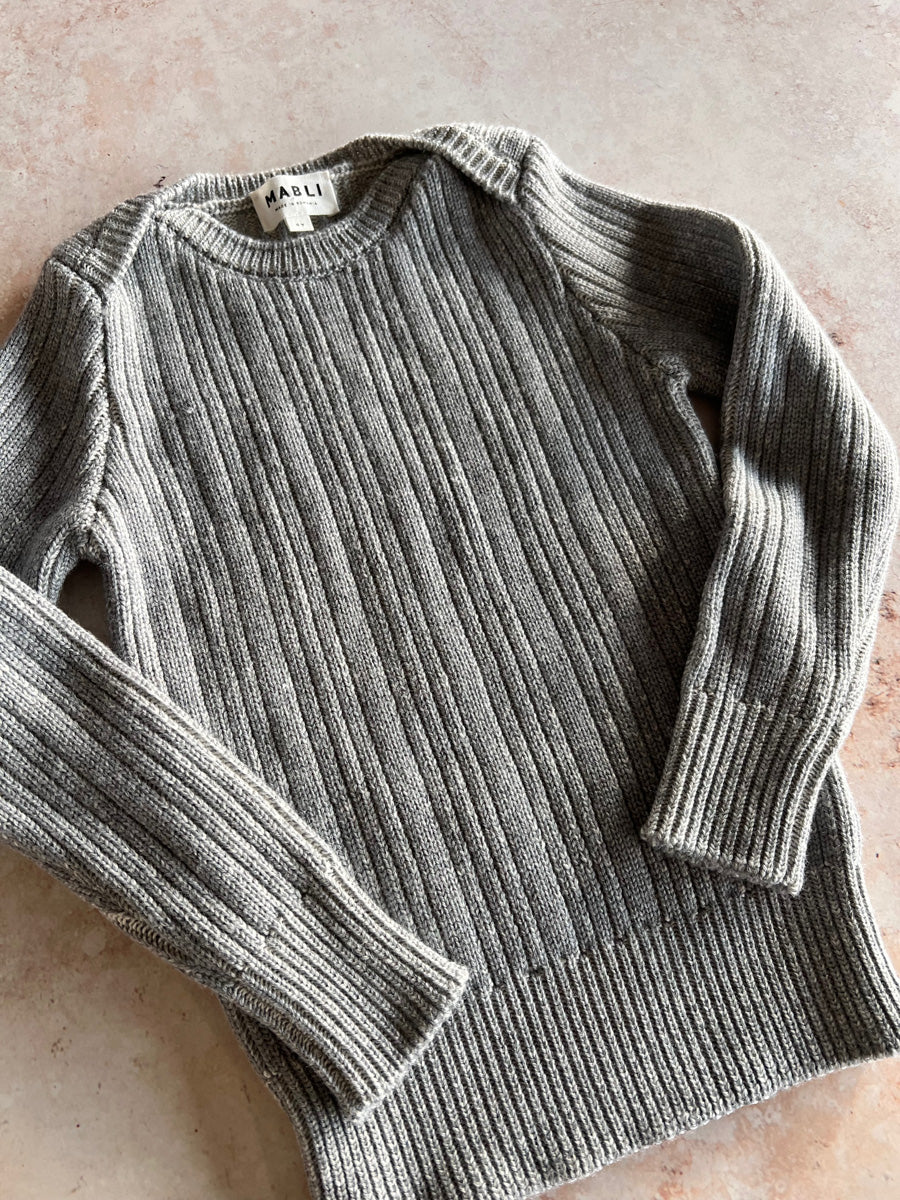 Sample Sale - Size 4Y Slim Pullover - Grey