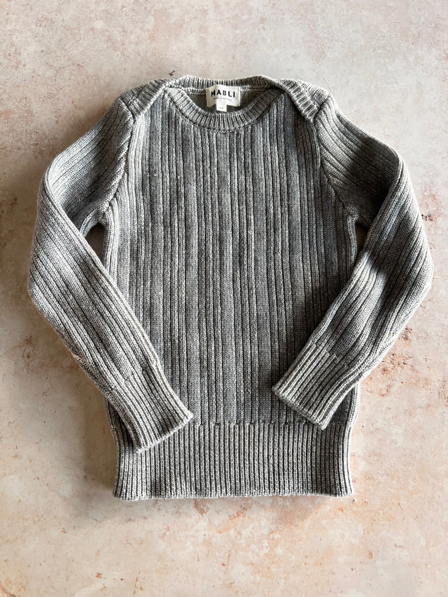 Sample Sale - Size 4Y Slim Pullover - Grey
