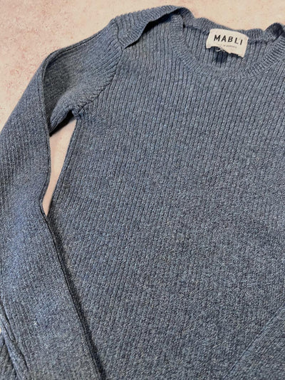 Sample Sale - Size 6Y Skinny Rib - Blue Mélange