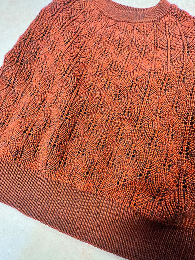 Sample Sale - Size XS Womenswear textured knit Pullover - Red