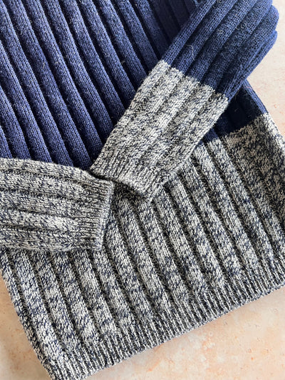 Sample Sale - Size 4Y Ribbed Pullover - Navy
