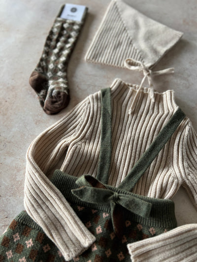 Sample Sale - Size 2Y Accessories & Skirt - Khaki / Almond