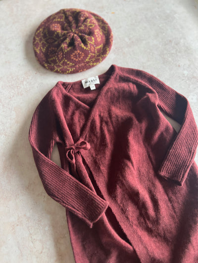 Sample Sale - Size 18M Tam, Romper & Socks - Berry