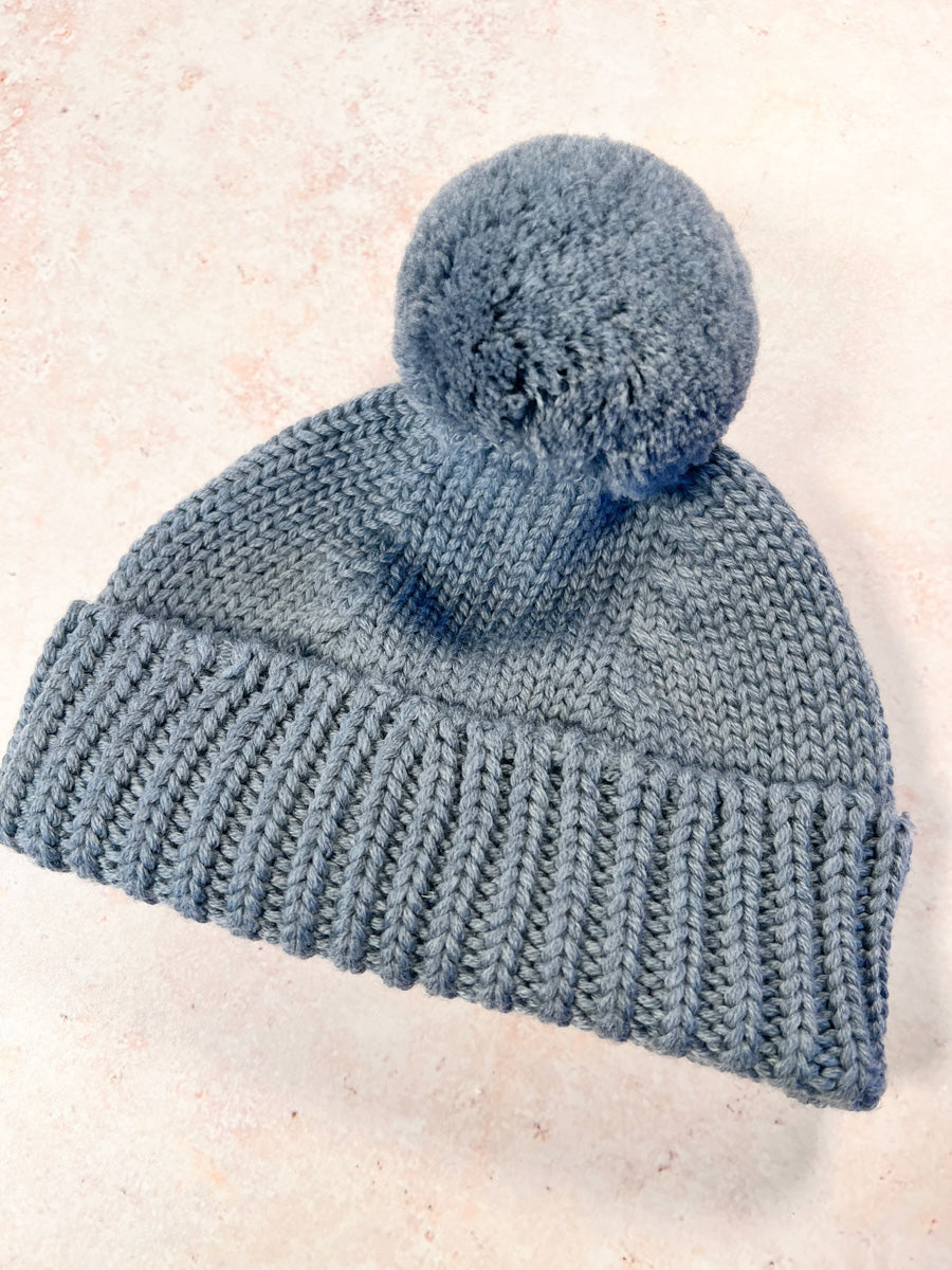Sample Sale - Size S (0-12 months) Beanie Hat - Eggshell