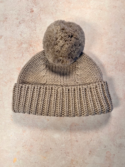 Sample Sale - Size S (0-12 months) Beanie Hat - Wheat