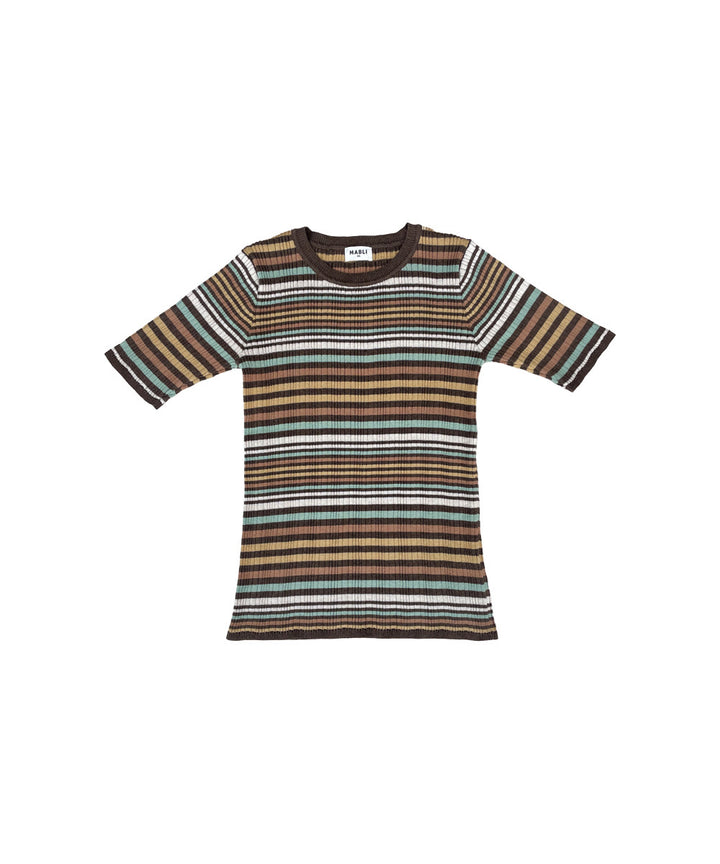 Caravan Tee - Tree House Stripe (Adult)  - Organic Cotton