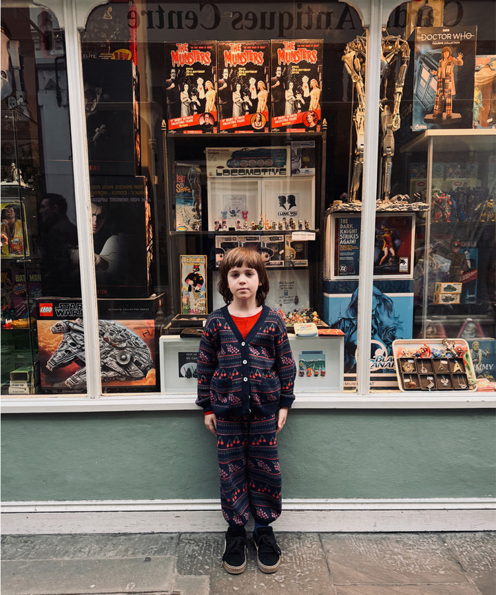 Mio Cardigan - Navy  - Organic Cotton &amp; Cashmere