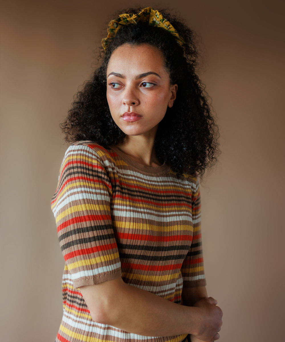 Caravan Tee - Coach Seat Stripe (Adult)  - Organic Cotton
