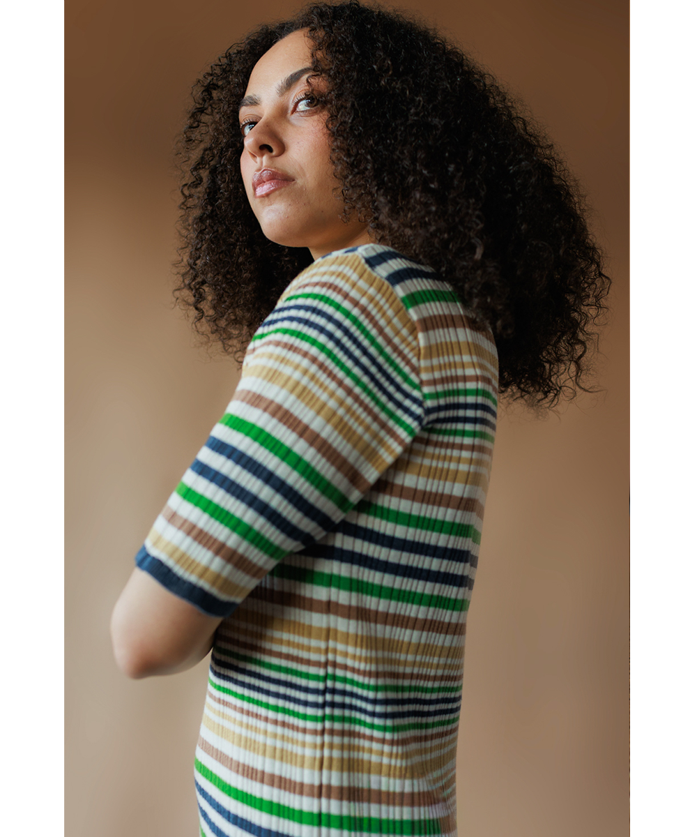 Caravan Tee - Nautical Stripe (Adult)  - Organic Cotton