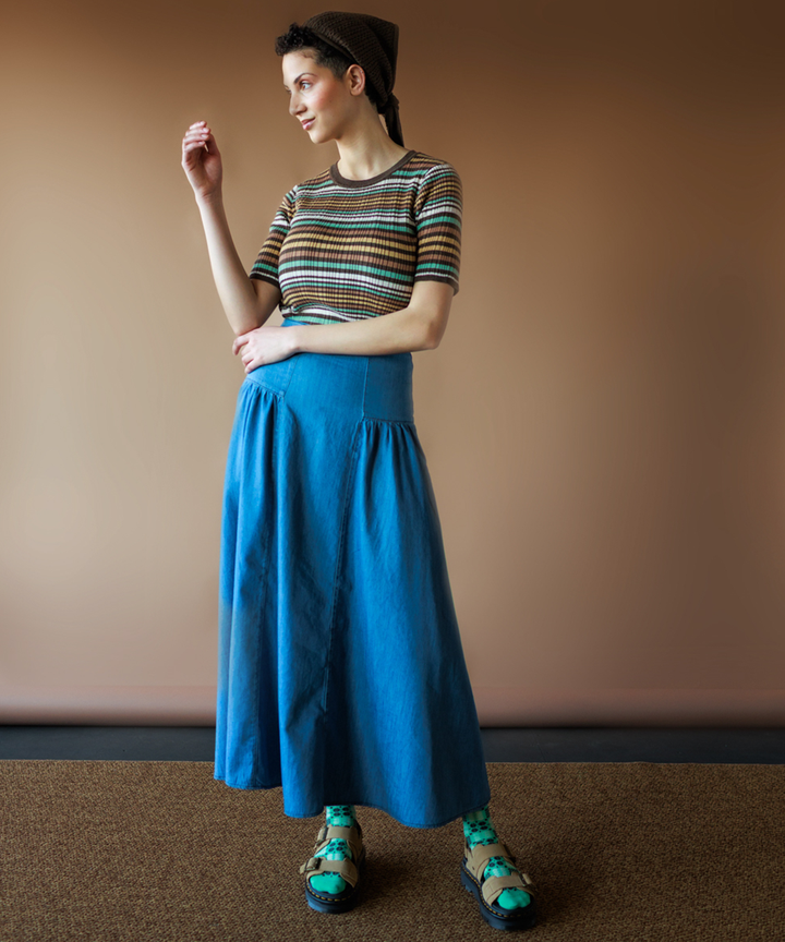 Caravan Tee - Tree House Stripe (Adult)  - Organic Cotton
