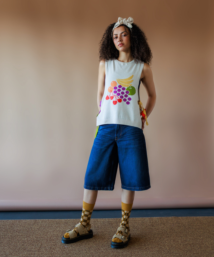 Fruit Bowl Vest - Shell (Adult)  - Organic Cotton