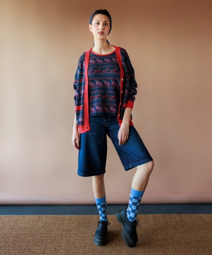 Mio Vest - Navy (Adult)  - Organic Cotton &amp; Cashmere