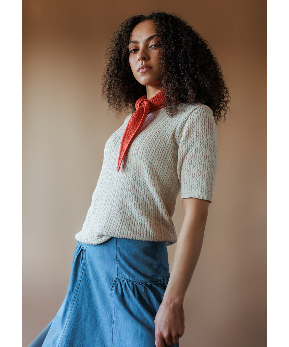 Tonnog Necktie - Tomato (Adult)  - Organic Cotton