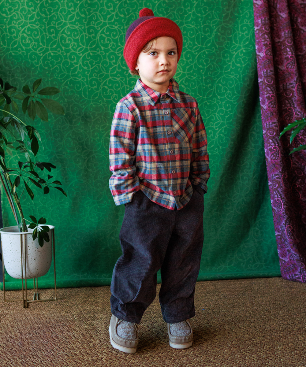 Teddy Beanie - Cranberry/Blackberry