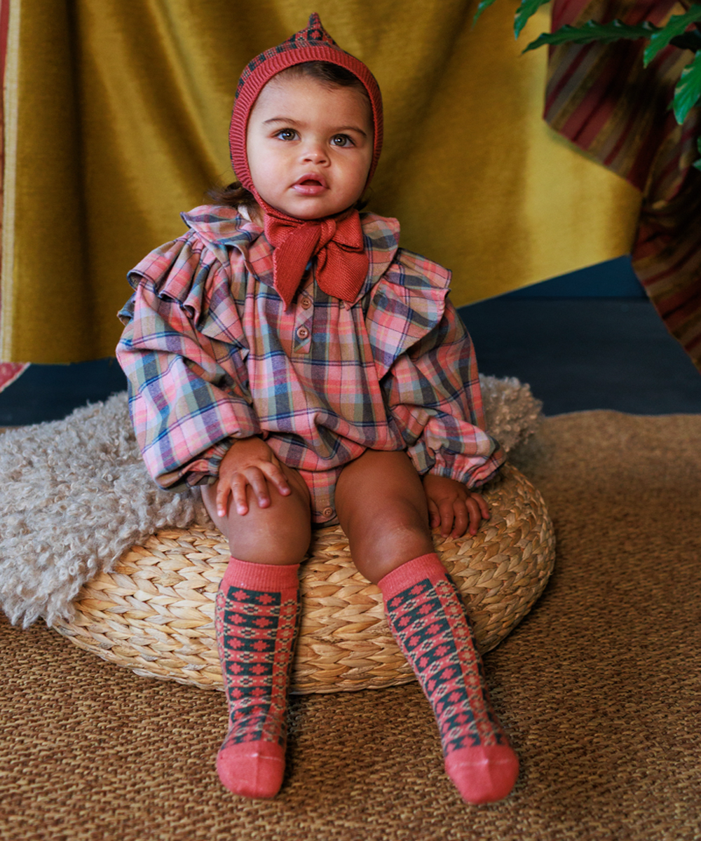 Brae Socks - Winter Rose