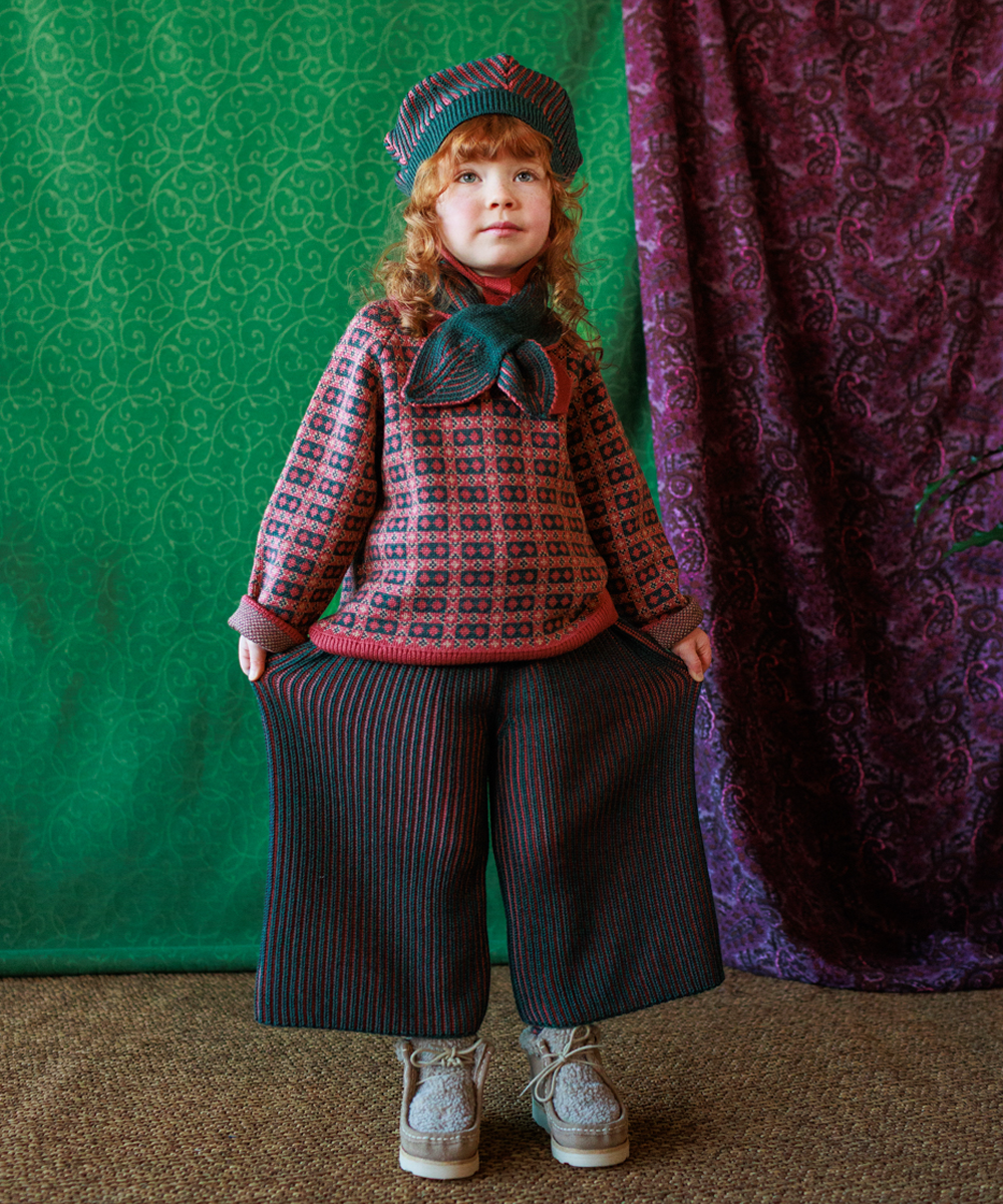 Ffyn Culottes - Winter Rose/Pine