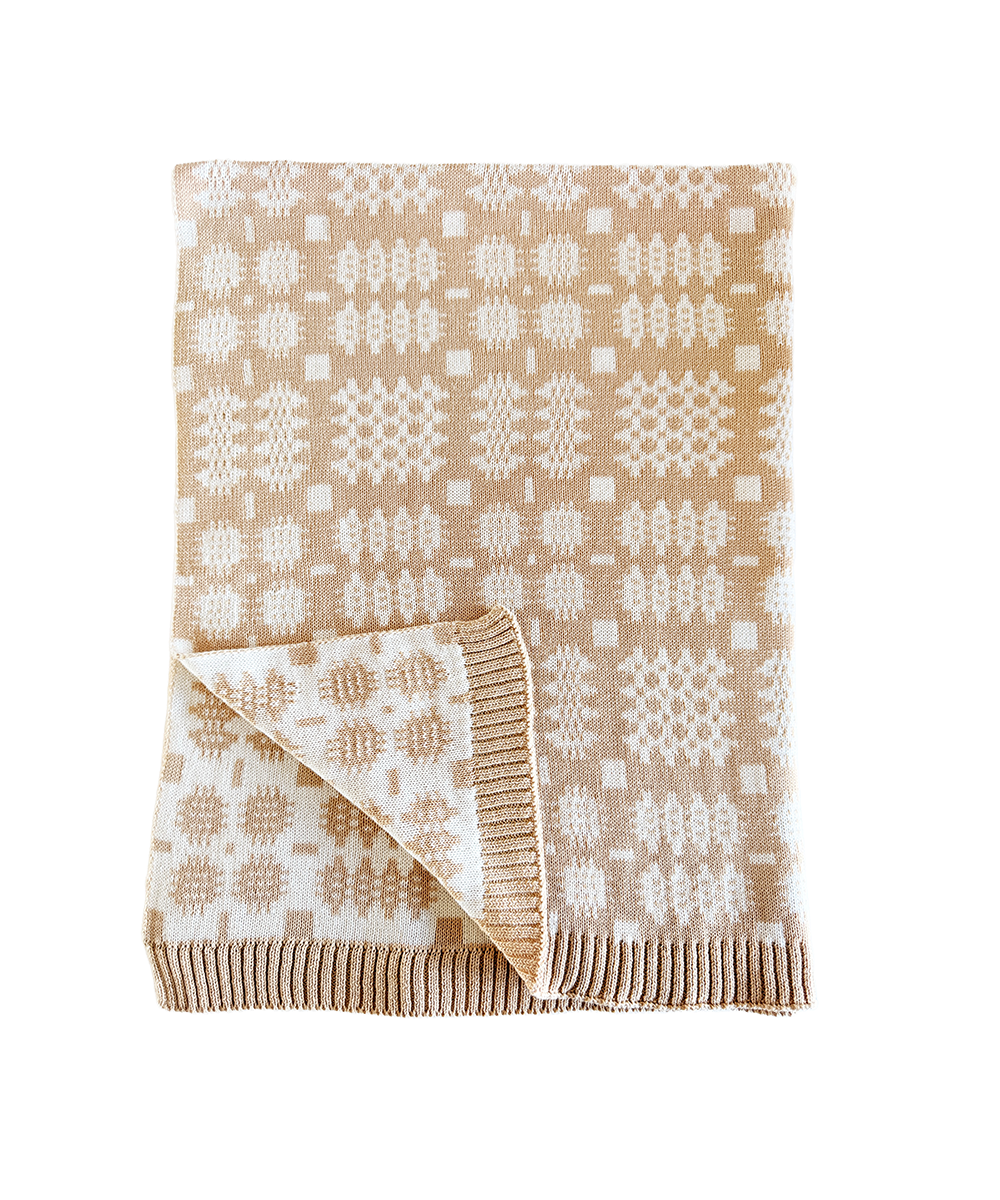Carthen Baby Shawl in Organic Cotton - Croissant