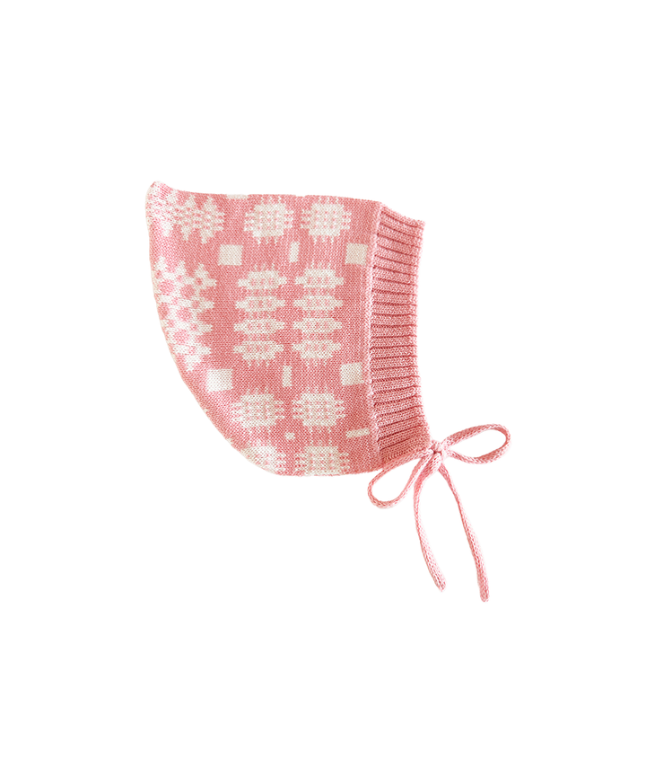 Carthen Bonnet in Organic Cotton - Flamingo Pink
