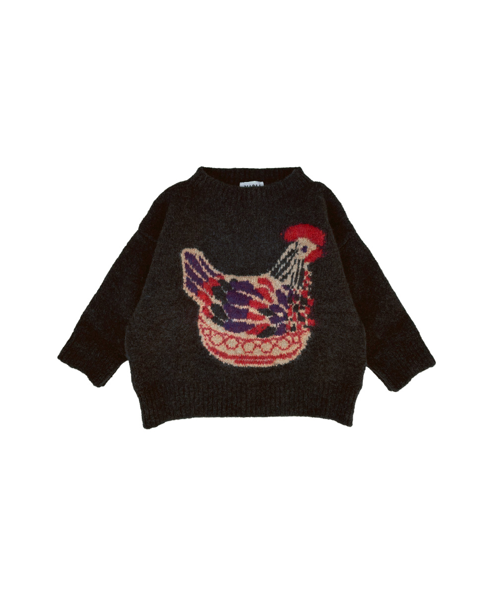 Chicken Bowl Pullover - Espresso