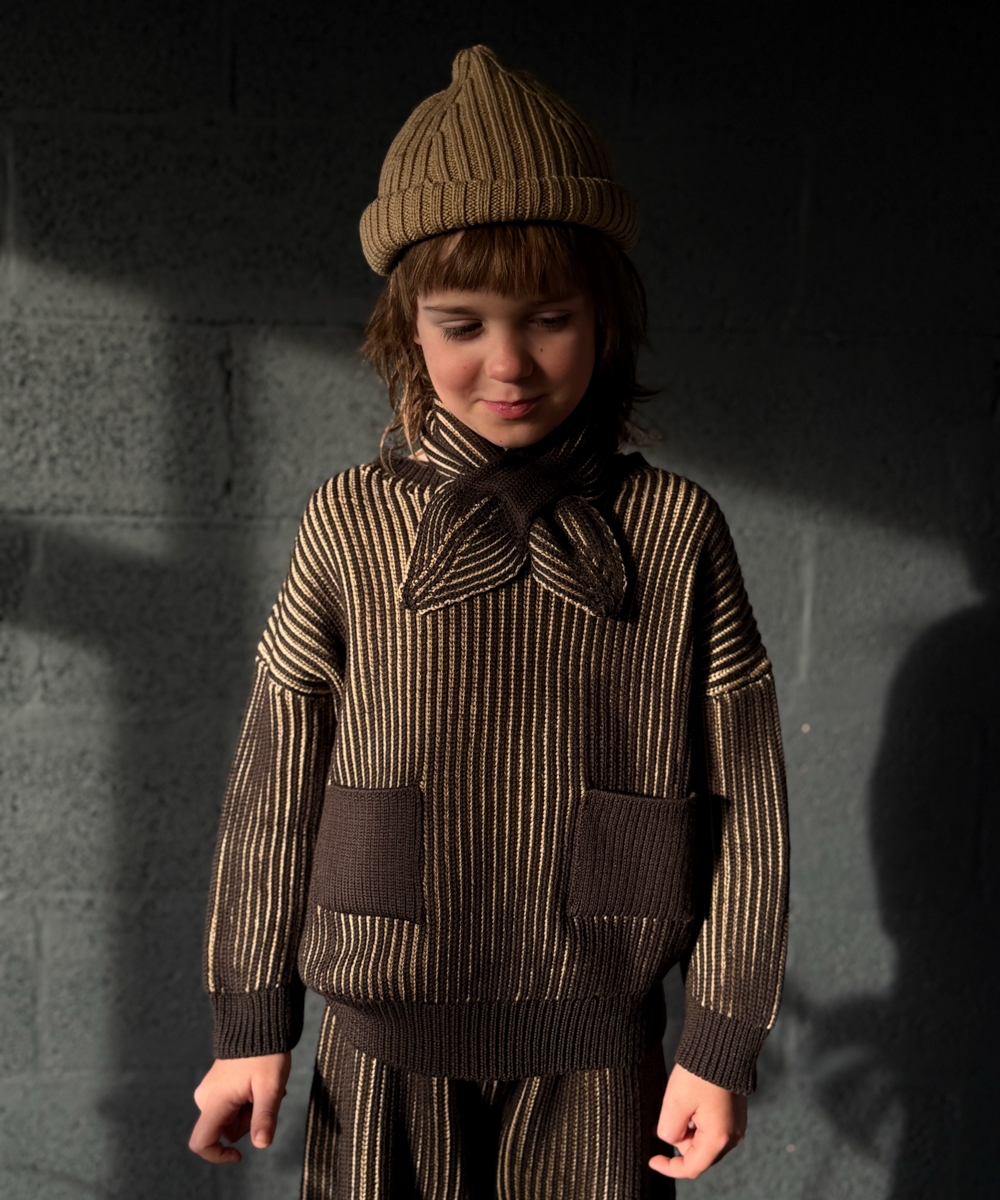 Ffyn Pullover - Dark Chocolate/Biscotti