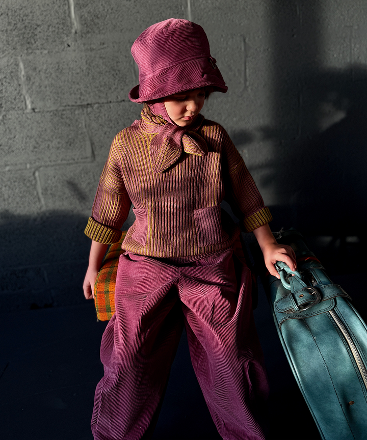 Ffyn Pullover - Damson/Moss