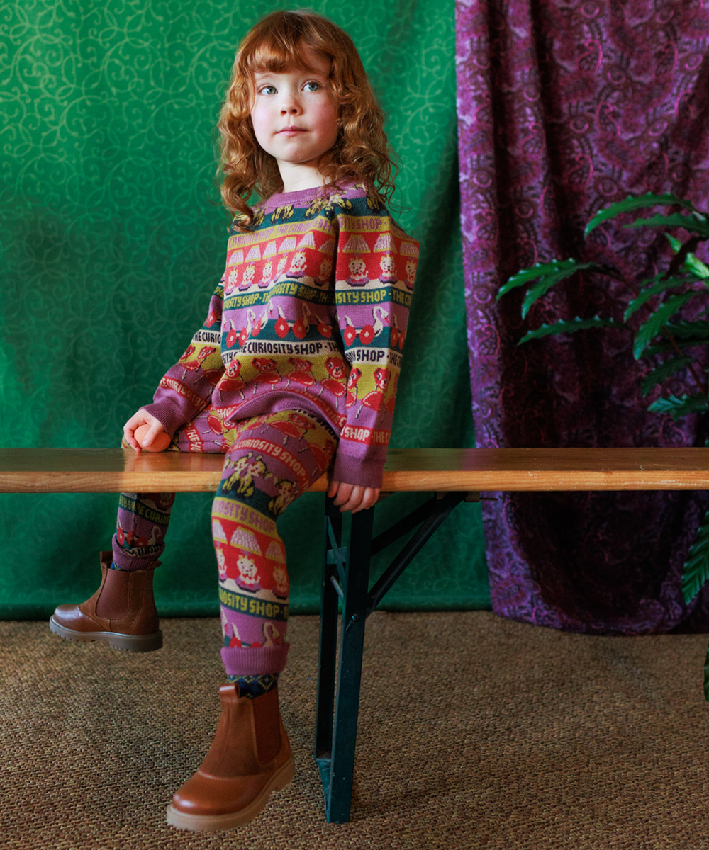 Curiosities Pullover - Damson Multi