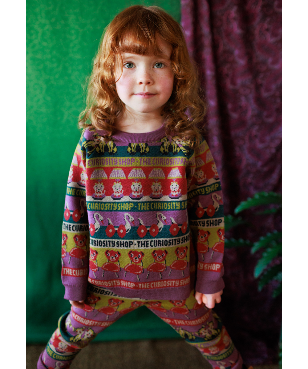 Curiosities Pullover - Damson Multi