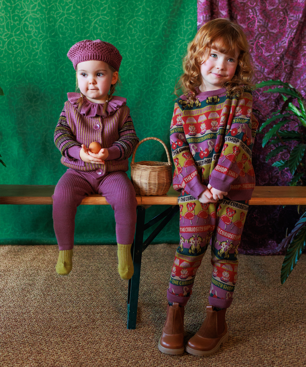 Curiosities Pants - Damson Multi