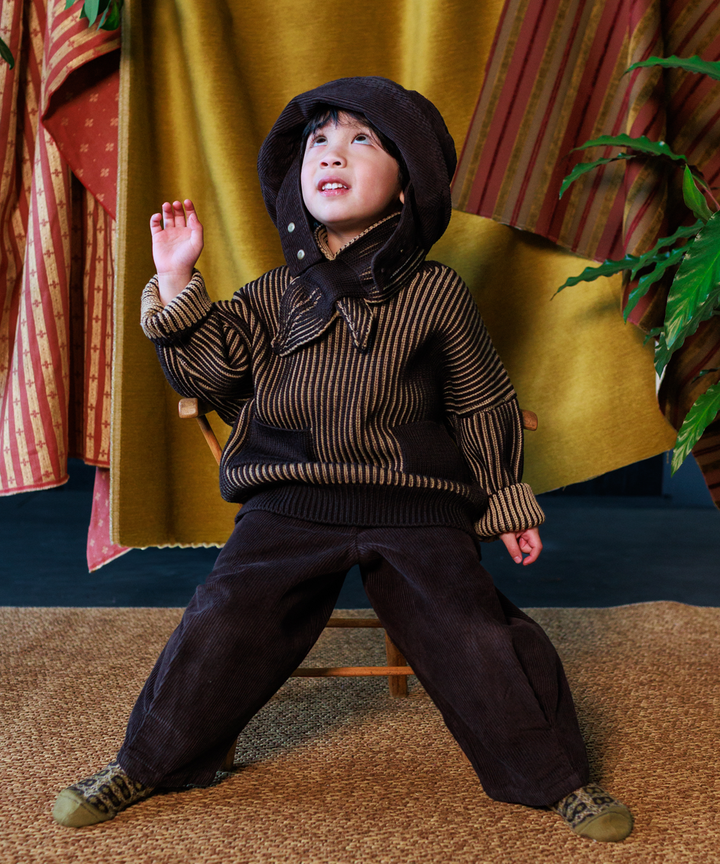 Ffyn Pullover - Dark Chocolate/Biscotti