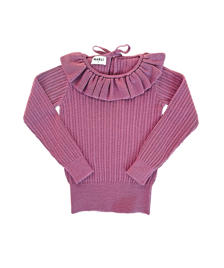 Cassie Skinny Rib - Damson