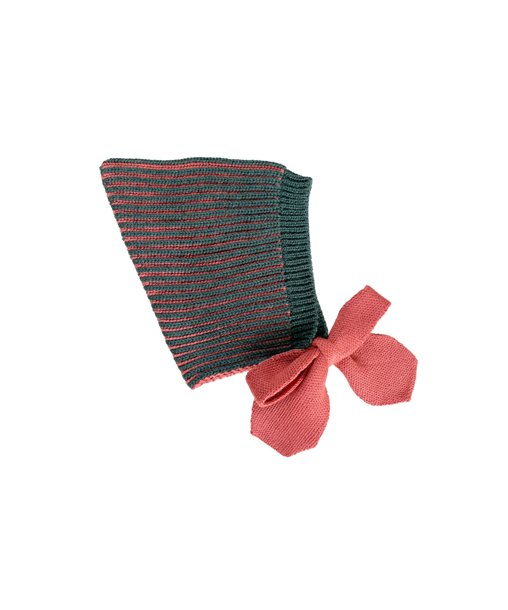 Ffyn Bonnet - Winter Rose/Pine
