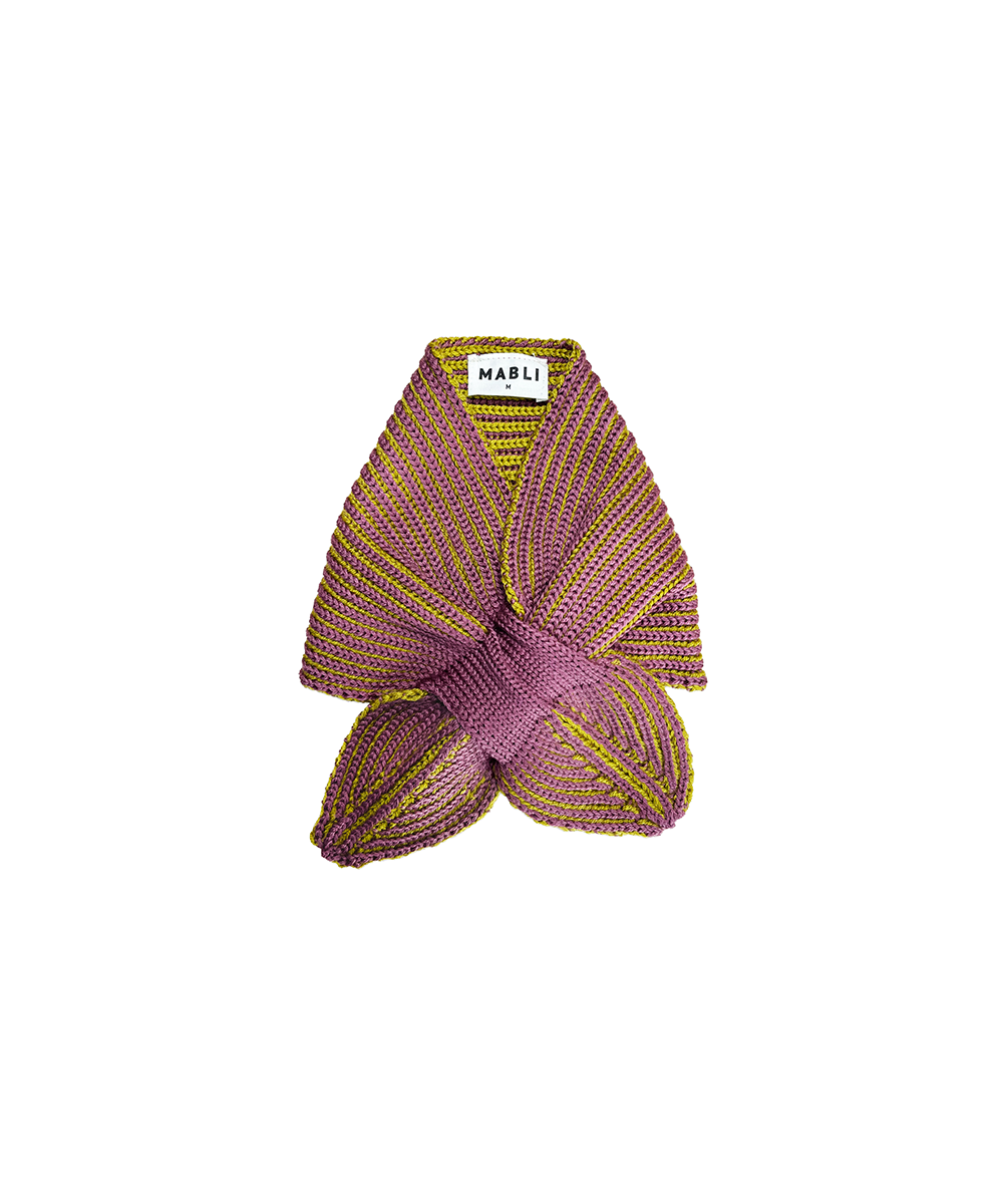 Ffyn Skater Scarf - Damson/Moss