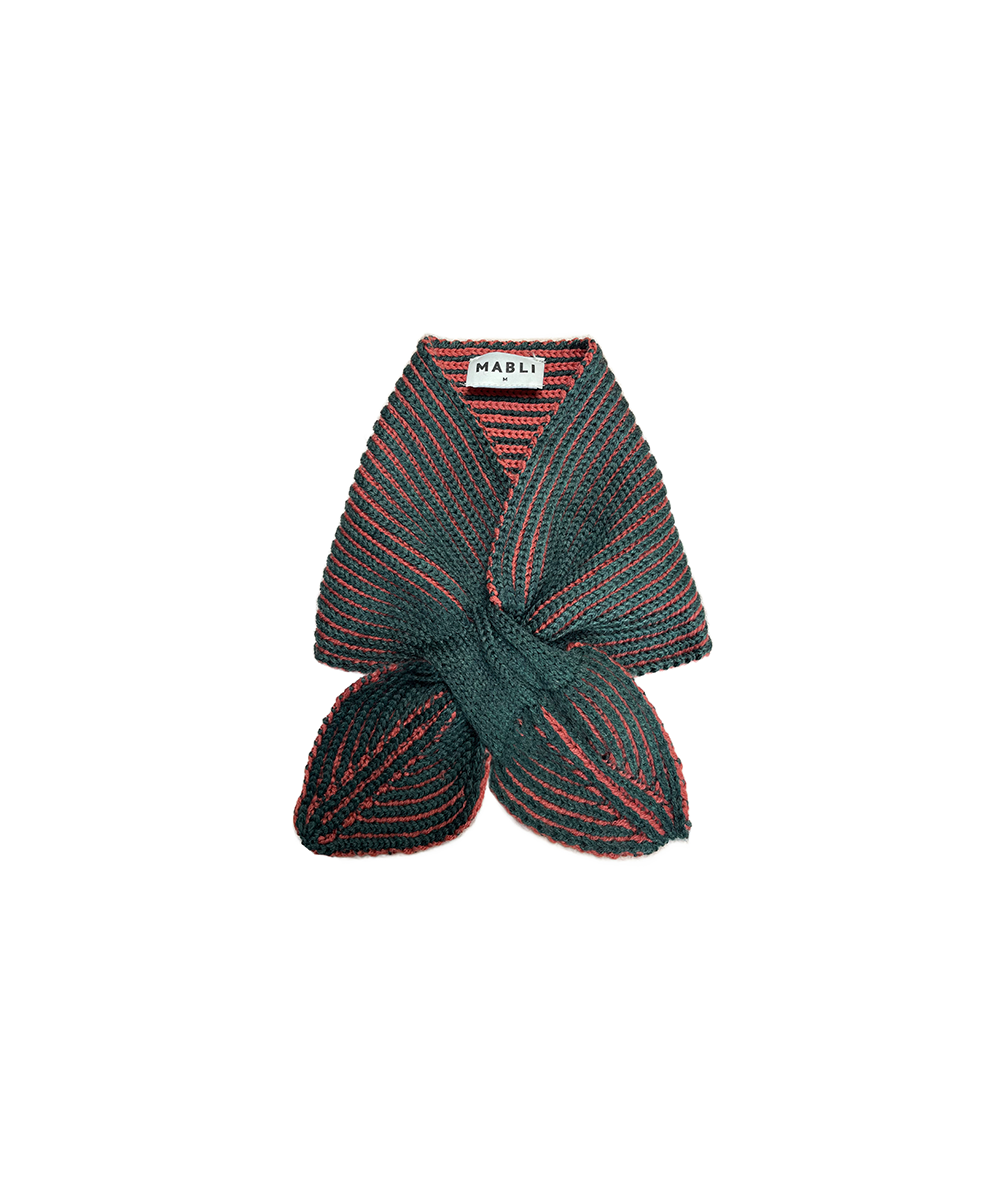 Ffyn Skater Scarf - Winter Rose/Pine