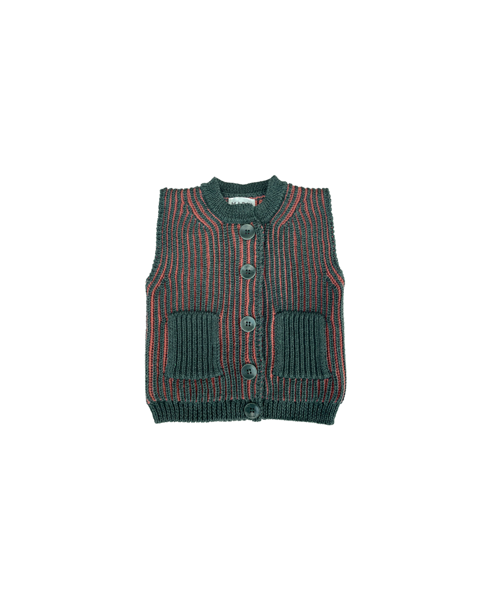 Ffyn Vest - Winter Rose/Pine