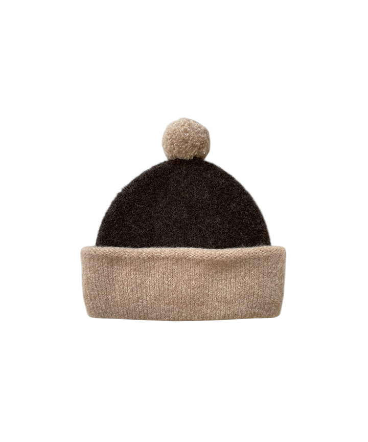Teddy Beanie - Cappucino/Espresso