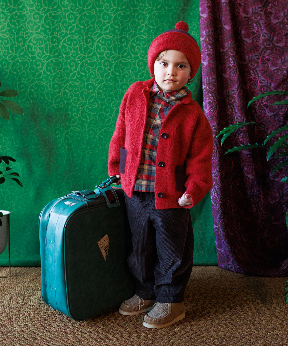 Teddy Beanie - Cranberry/Blackberry