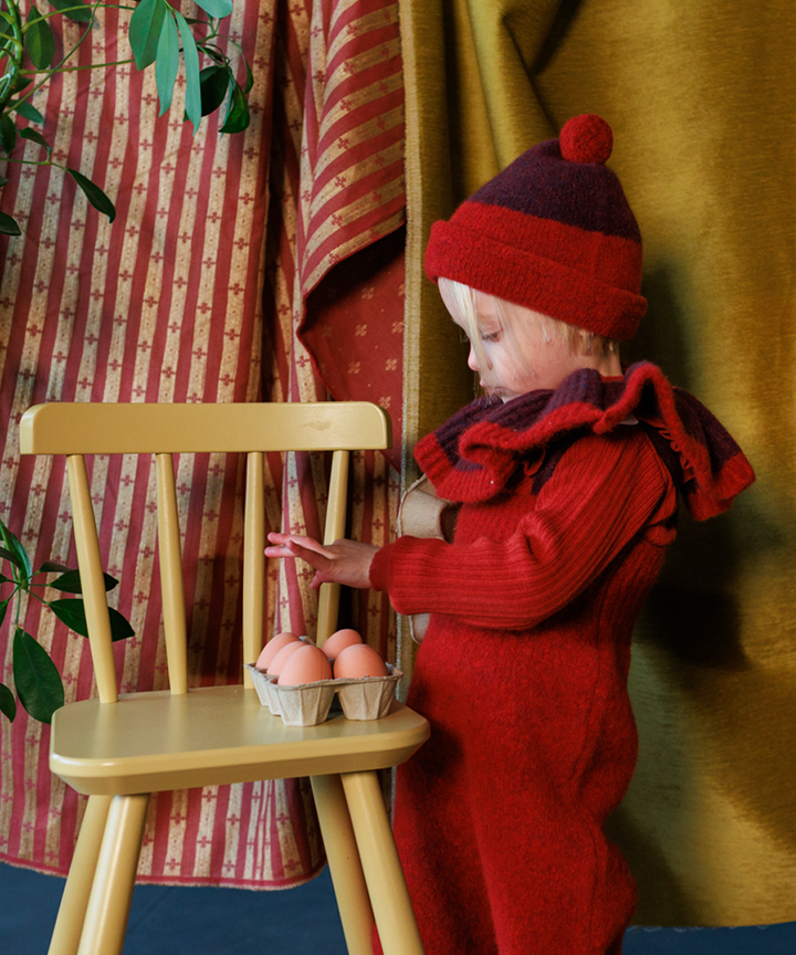 Teddy Romper - Cranberry/Blackberry