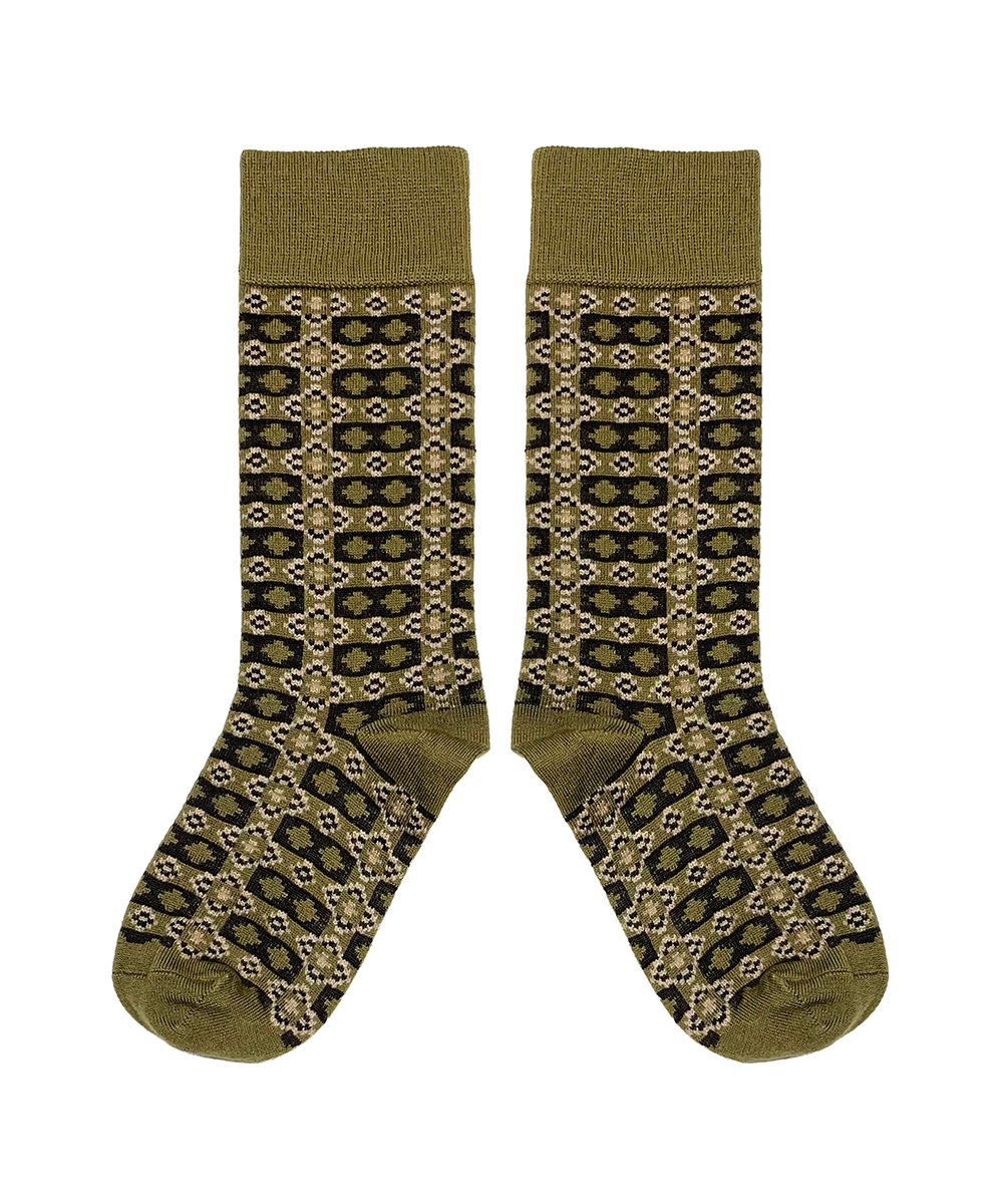 Brae Socks - Golden Olive (Adult)