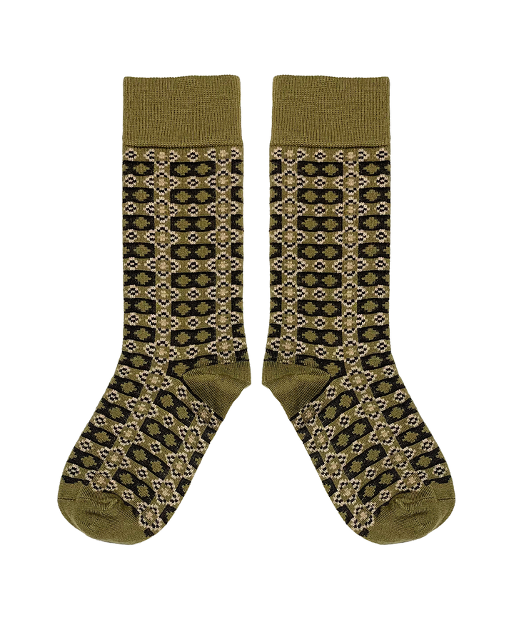 Brae Socks - Golden Olive (Adult)