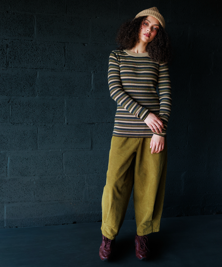 Seilio Skinny Rib - Biscotti Stripe (Adult)