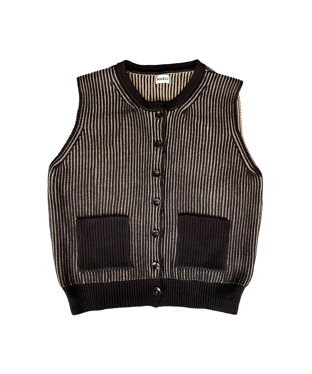Ffyn Vest - Dark Chocolate/Biscotti (Adult)