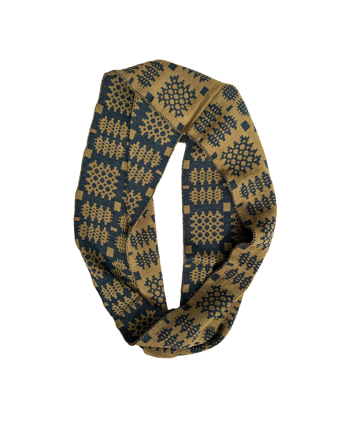 Carthen Merino Loop Scarf - Olive/Ink