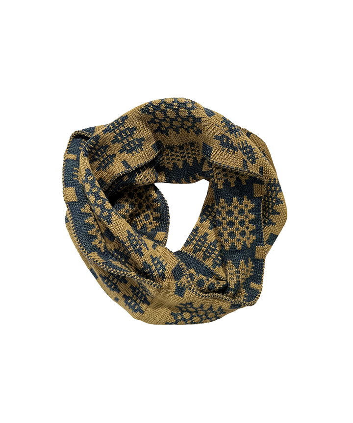 Carthen Merino Loop Scarf - Olive/Ink