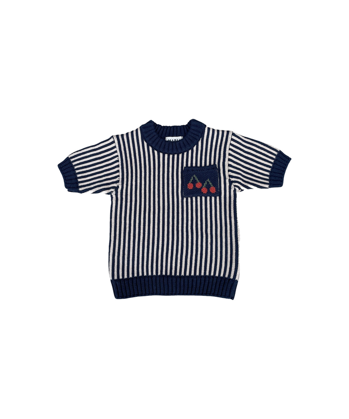 Shopping Tee - Navy  - Organic Cotton &amp; Cashmere