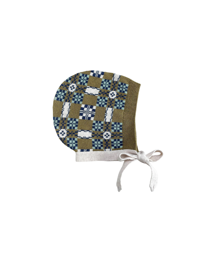 Picnic Bonnet - Olive  - Organic Cotton