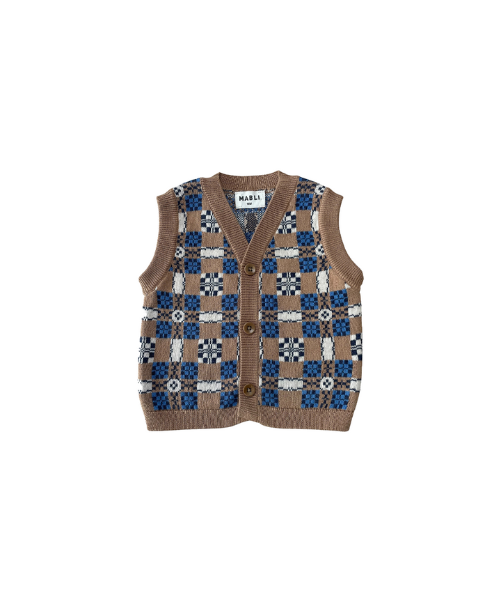 Picnic Waistcoat - Caramel  - Organic Cotton