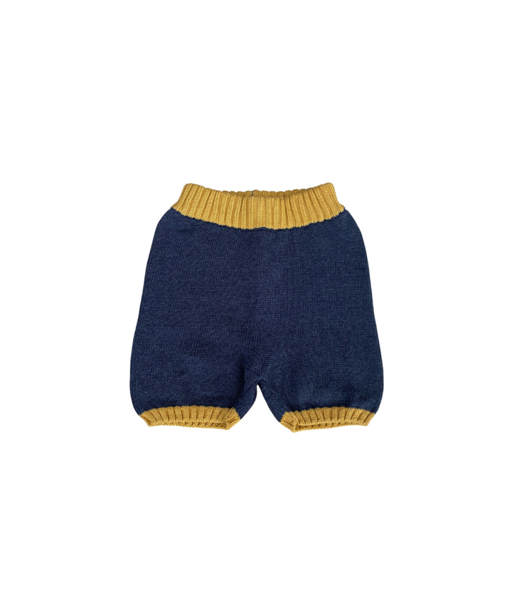 Bay Shorts - Denim/Maize  - Organic Cotton